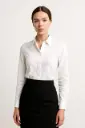 "Women's Elegant White Shirt & Black Pencil Skirt Combo" 