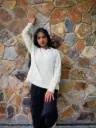 White Color winter sweater Korean Style For Girls/Women